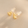 Cercei argint Our Lucky Stars, gold