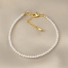 Bratara argint Really. You Need It. perle de cultura 3 mm, gold