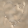 925 Silver Necklace, zirconia stars charm