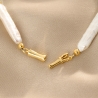 Bratara argint Neaira acvamarin si perle de cultura gold