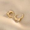 14K Gold Plated Silver Earrings Lovely Solitaire, zirconia