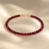 Bratara argint jad burgund, gold