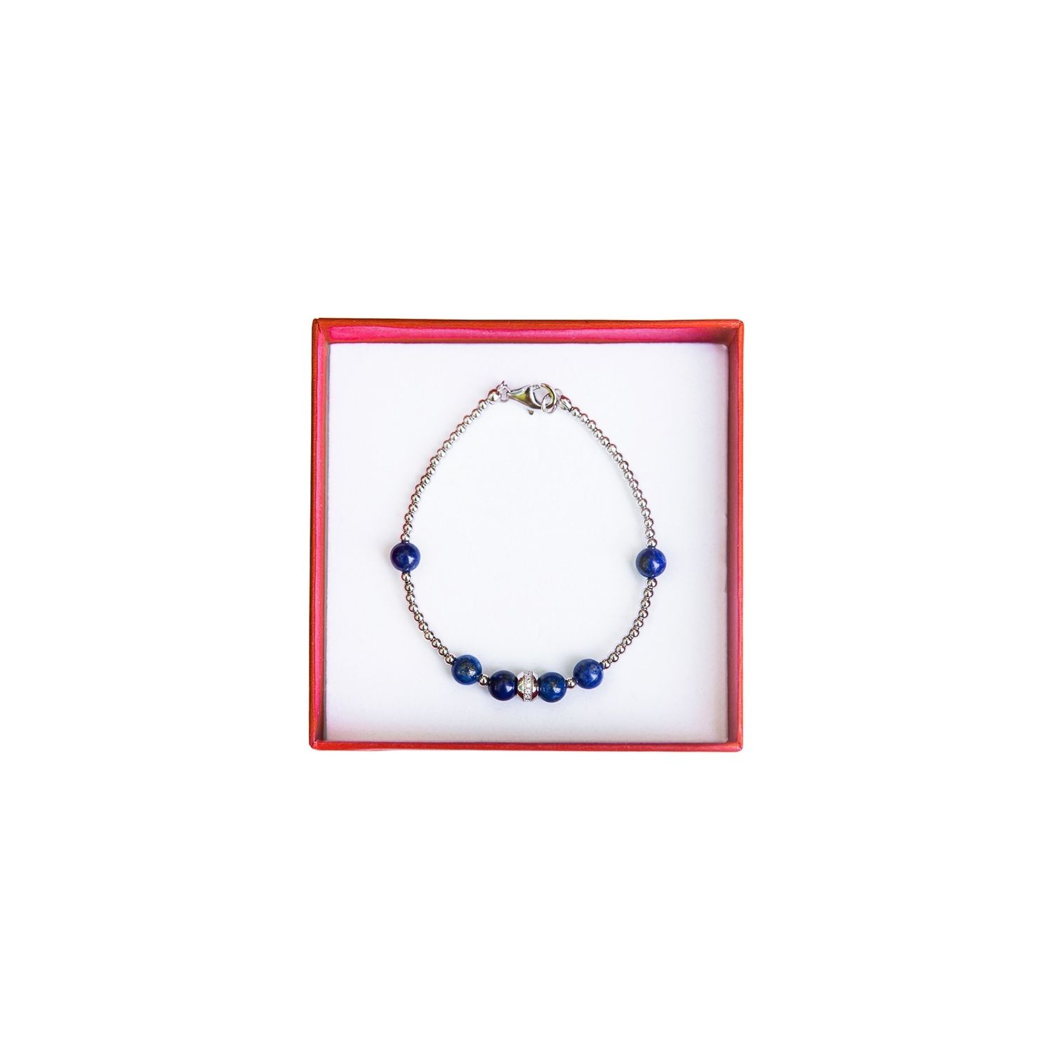 Bracelet silver and lapis lazuli Irresistible