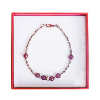 Silver and ruby bracelet Irresistible