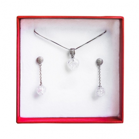 Set bijuterii argint cristal de gheata