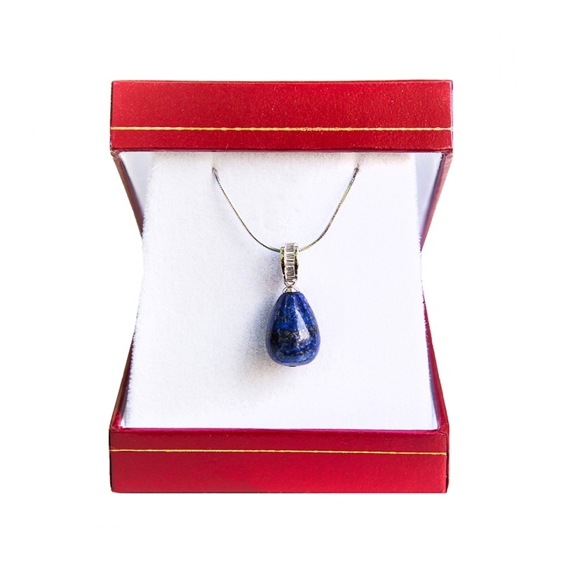 Set silver jewelry lapis lazuli