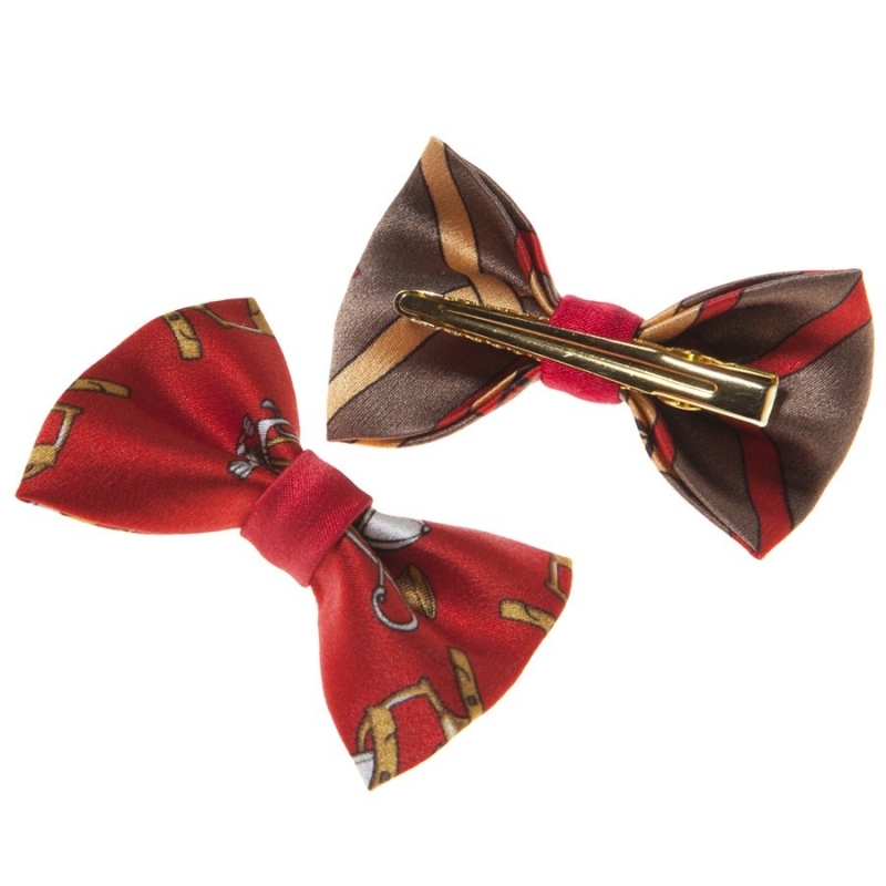 Fundiţă de păr London Rush fond roşu