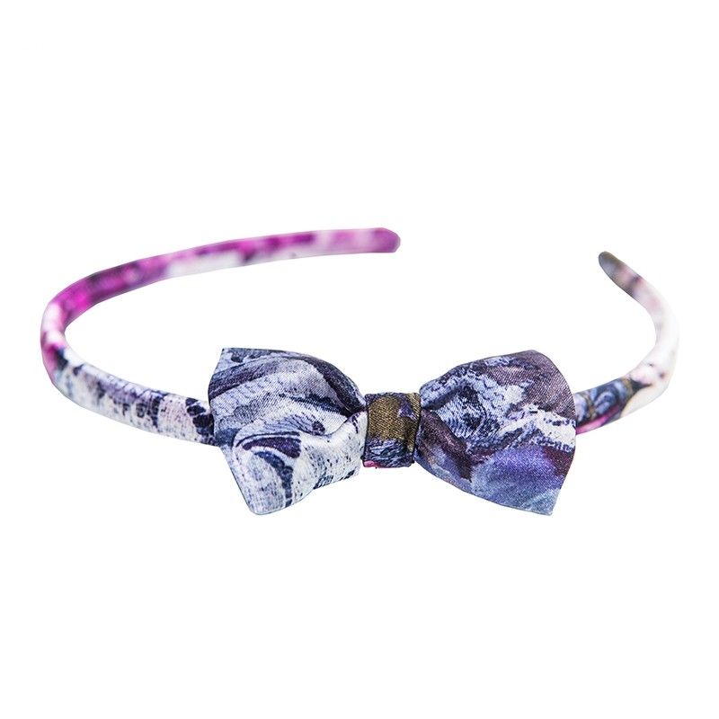 Headband cu fundiţă Purple Kiss
