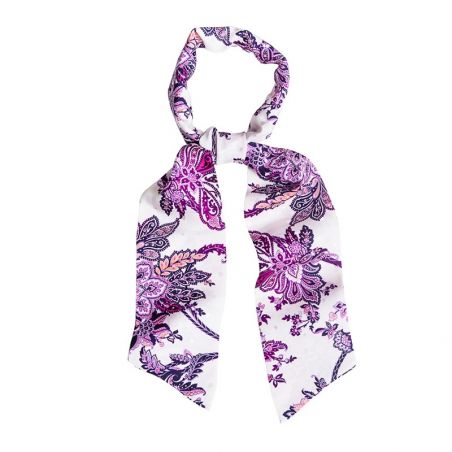 GIFT: Grace silk scarf and bracelet amethyst, rose quartz and crystal ice
