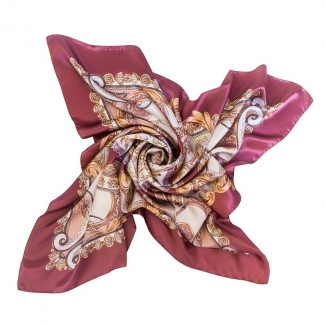 Silk Scarf Marina D'Este When In Rome dusty pink