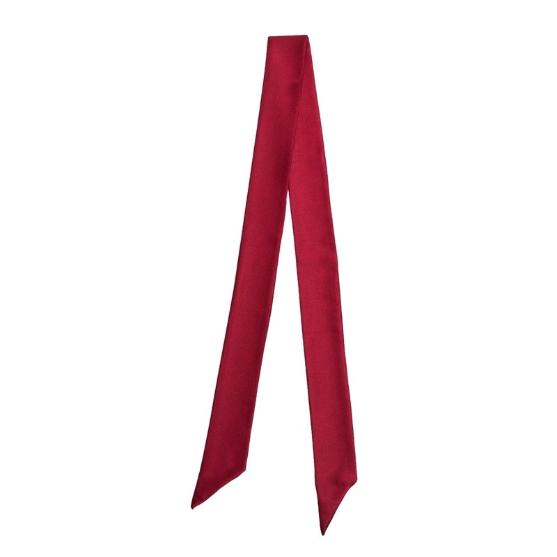 Eşarfă skinny matase bordo