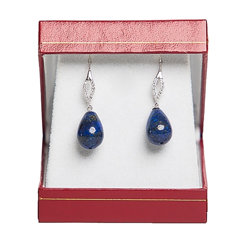 Cercei argint lapis lazuli