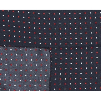 Men Scarf Laura Biagiotti navy with white and red diamonds