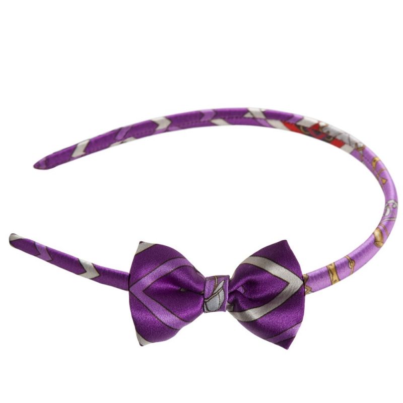 Headband cu fundiţă London Rush fond purple