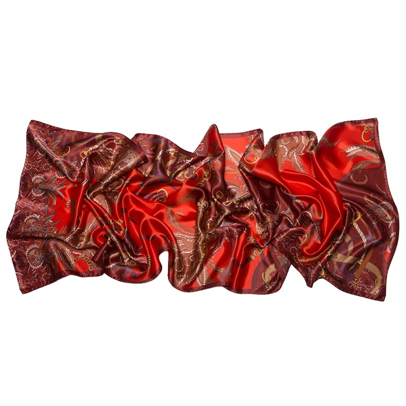 Silk Shawl  Mila Schon Tropical Red