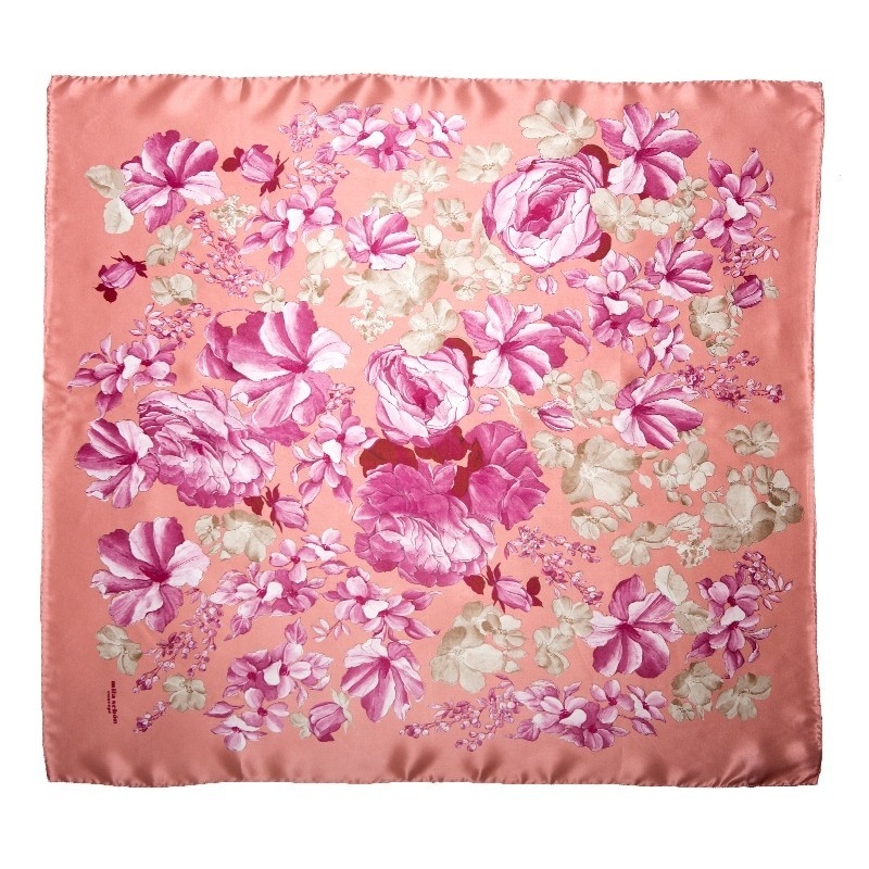 Esarfa matase naturala Mila Schon Insieme dusty pink