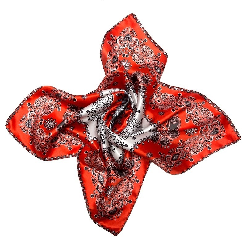 Eşarfă matase naturala Mila Schon Rendez-vous rouge