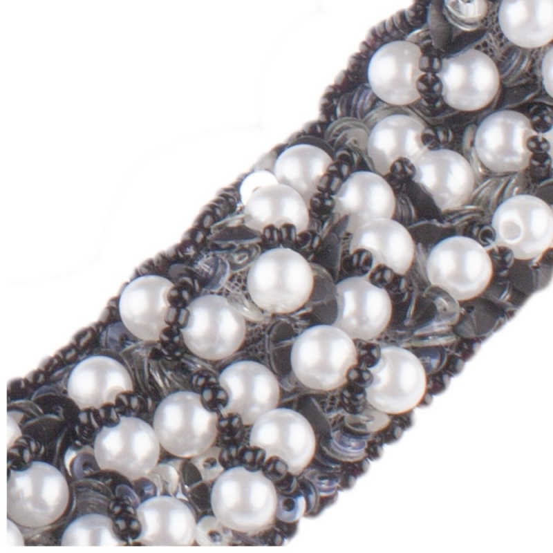 Accesoriu de păr aplicaţie perle