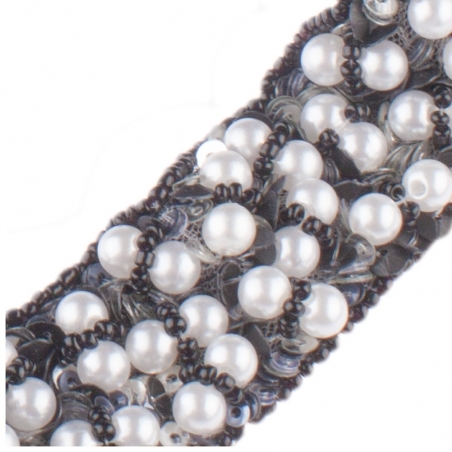 Accesoriu de păr aplicaţie perle