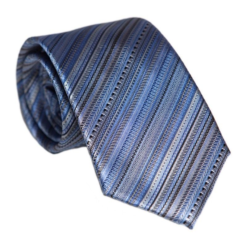 Cravata matase  L. Biagiotti dungi blu Executive