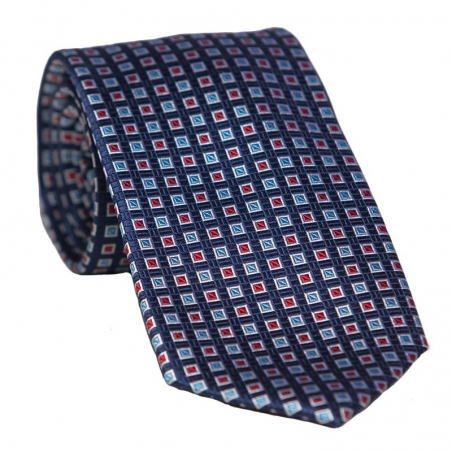 L. Biagiotti round tie navy pattern Celebration