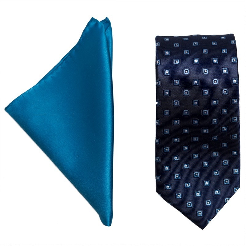 L. Biagiotti round tie navy pattern Celebration