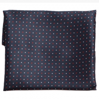 Men Scarf Laura Biagiotti navy with white and red diamonds