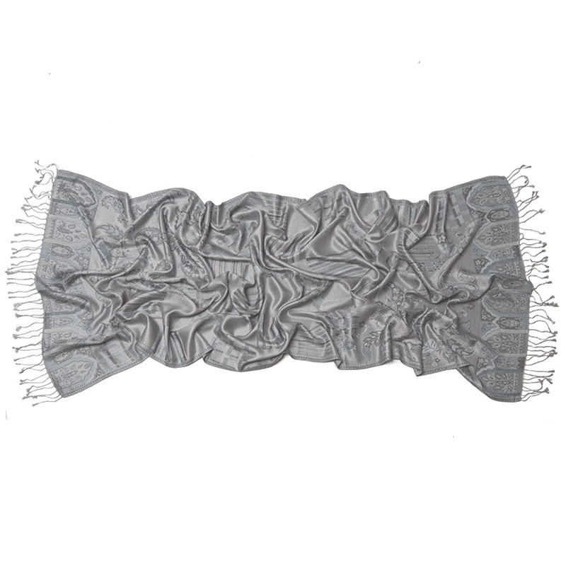 Sal matase jaquard Marina D Este paisley green-gray