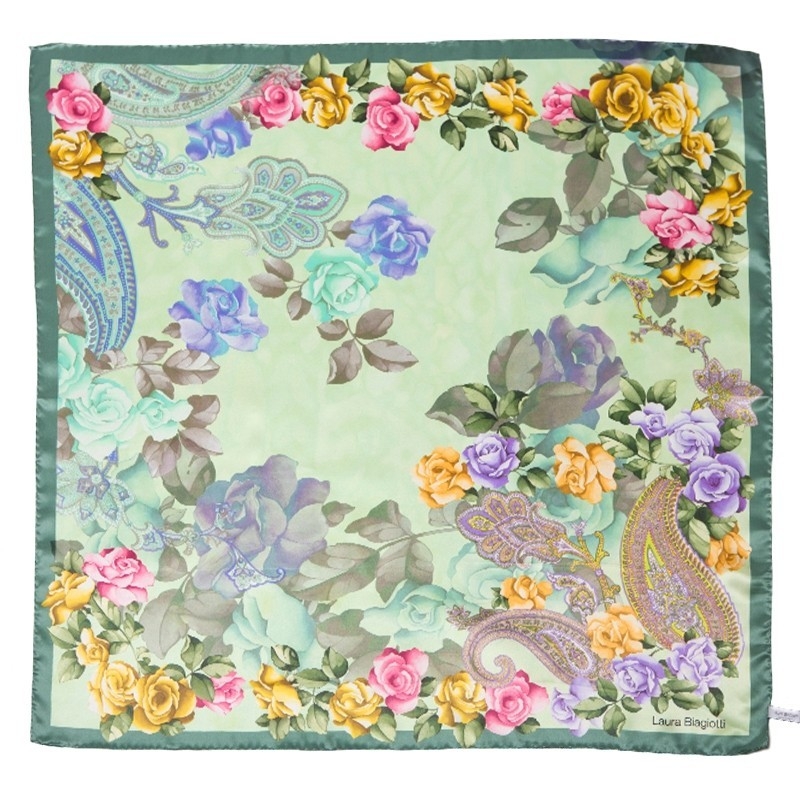 Silk Scarf Mila Schon Jewelry Pink