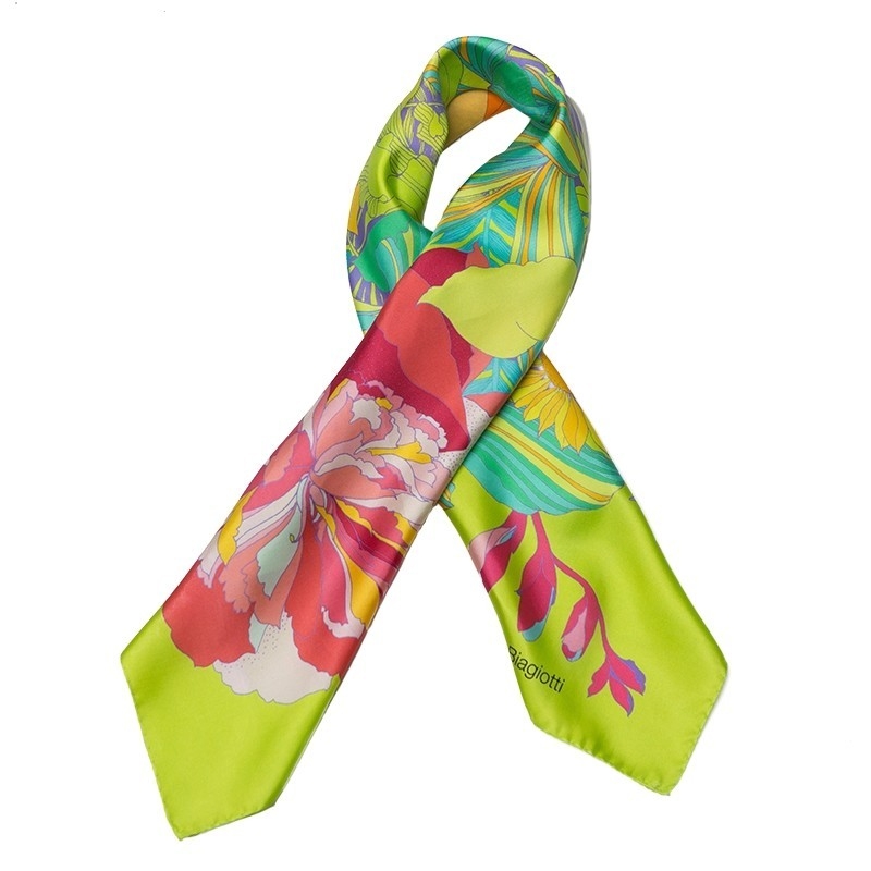 Silk Scarf Mila Schon Jewelry Pink