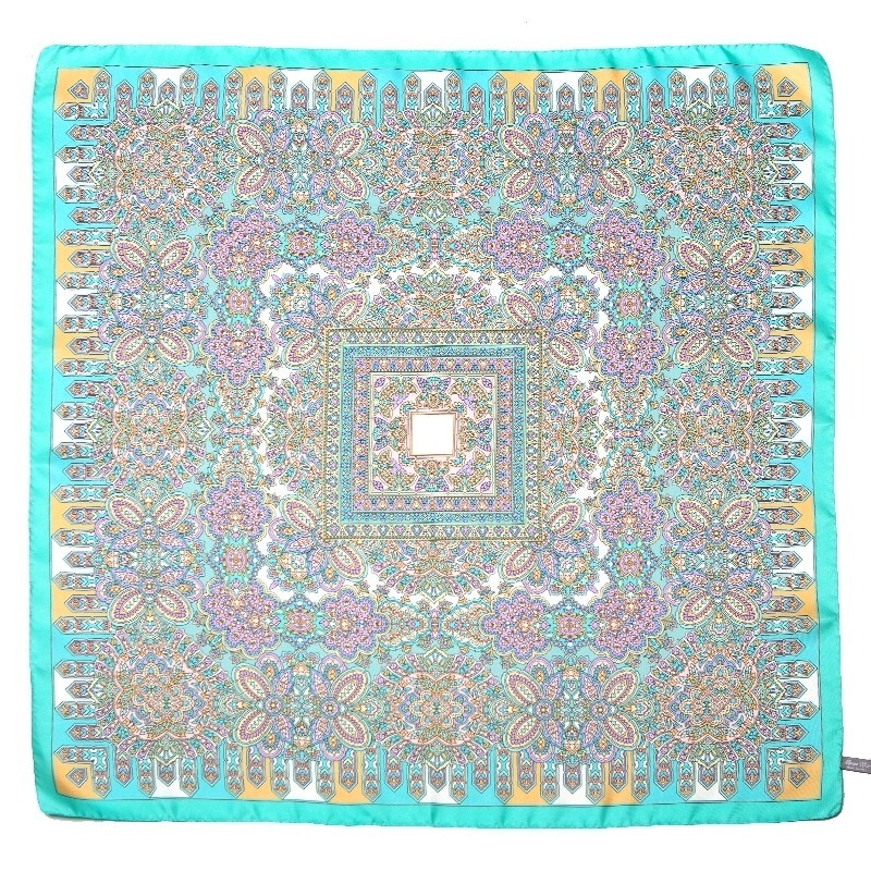 Esarfa matase twill Marina D'Este Alhambra turcoise