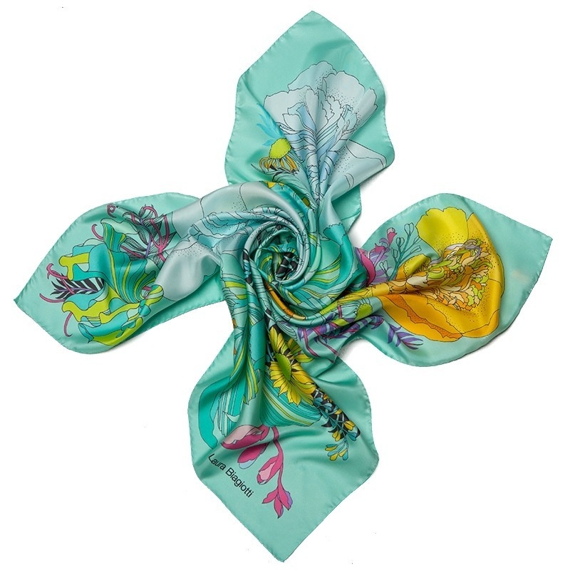 Silk Scarf Mila Schon Jewelry Pink