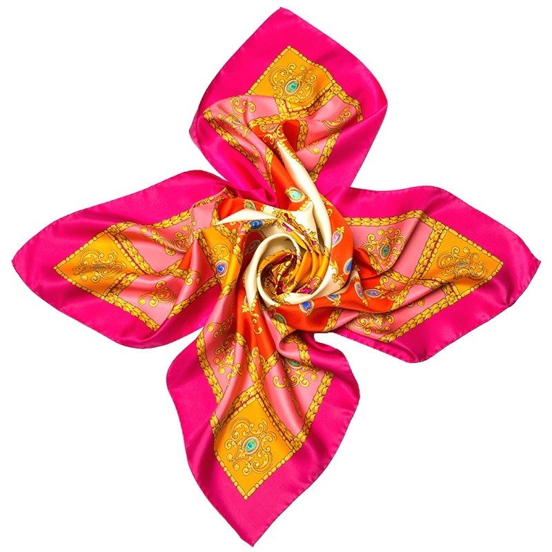 Esarfa matase naturala Mila Schon Jewelry Pink