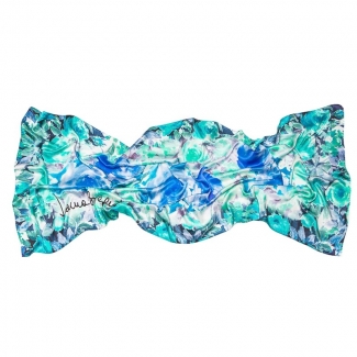 Silk Shawl Laura Biagiotti roses blu