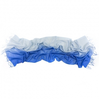 Esarfa lana Mila Schon white lavander plain