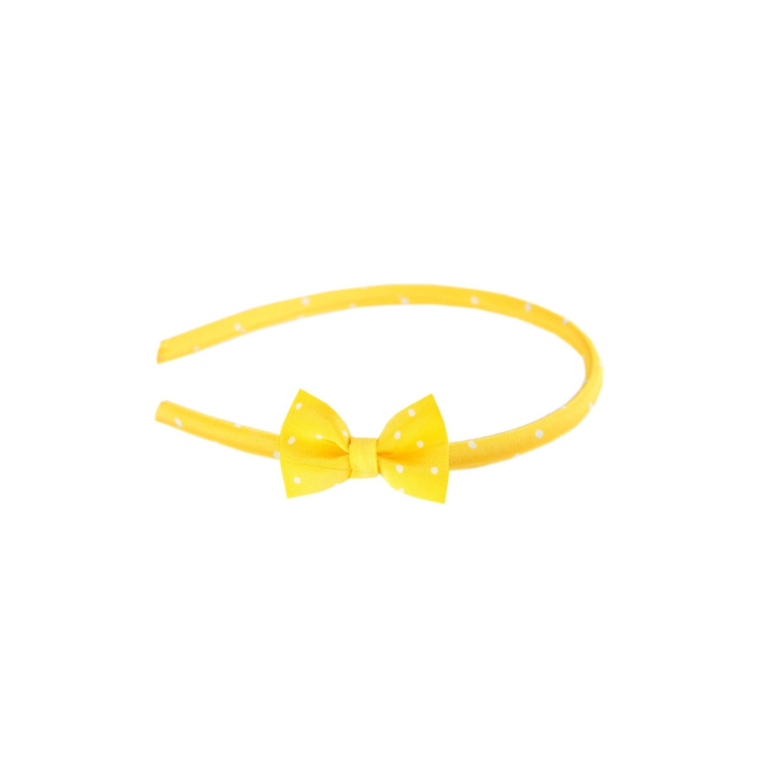 Headband cu fundiţă Pretty Woman galben