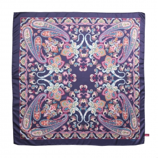 Endless Navy Silk Scarf