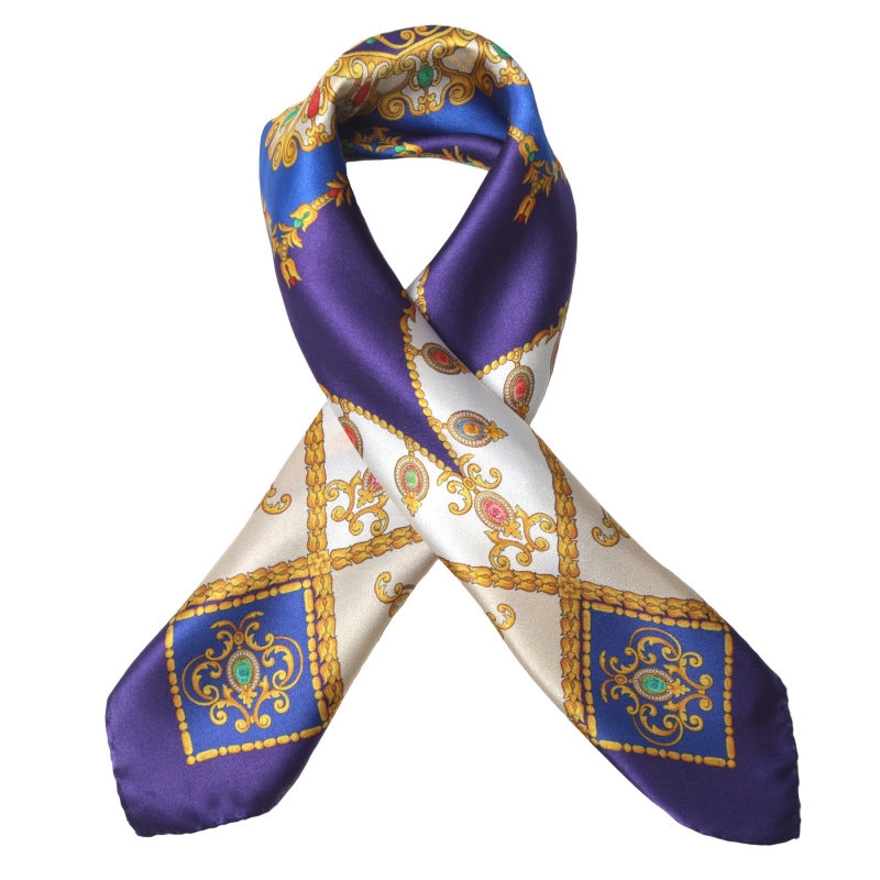 Jewellery Royal Purple silk scarf