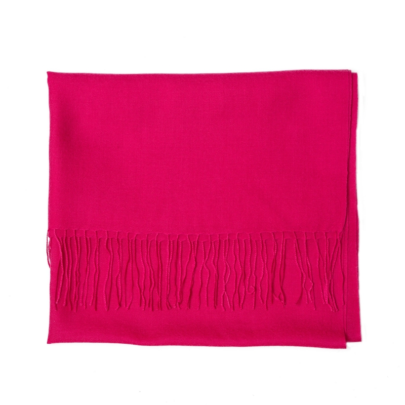 Wool scarf Mila Schon fuchsia