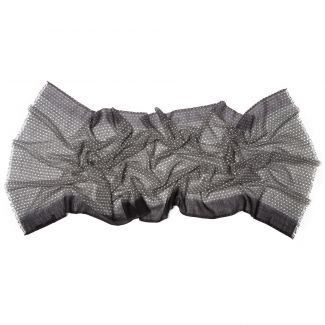 Esarfa lana Mila Schon unisex black grey pattern