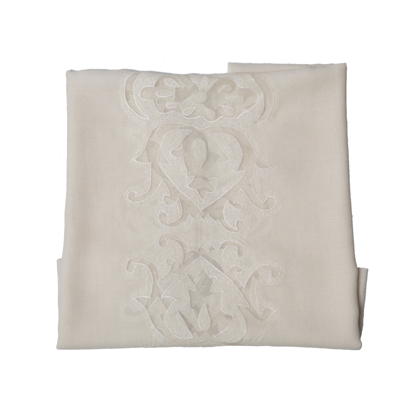 Wool scarf Mila Schon Ivory