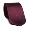 Cadou: Cravata matase L. Biagiotti patrate rosu inchis Executive si butoni inox si matase bordo