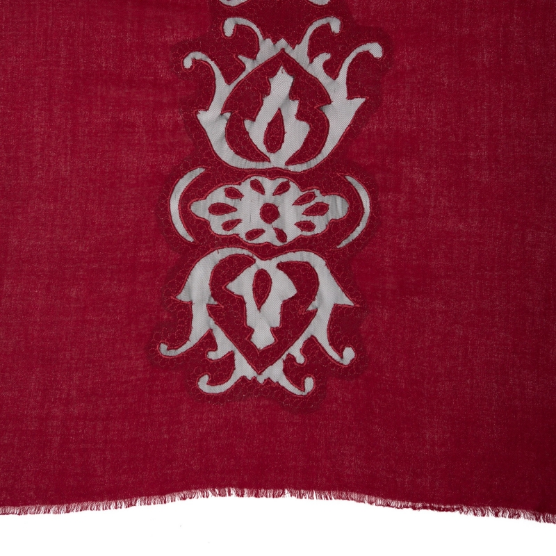 Wool scarf Mila Schon Ivory