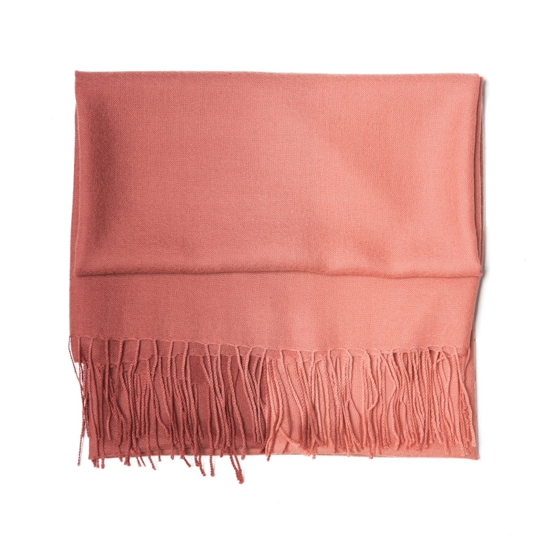 Esarfa lana si casmir 2 tones Mila Schon Blush