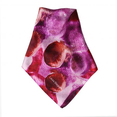 Misto di frutta purple Silk scarf