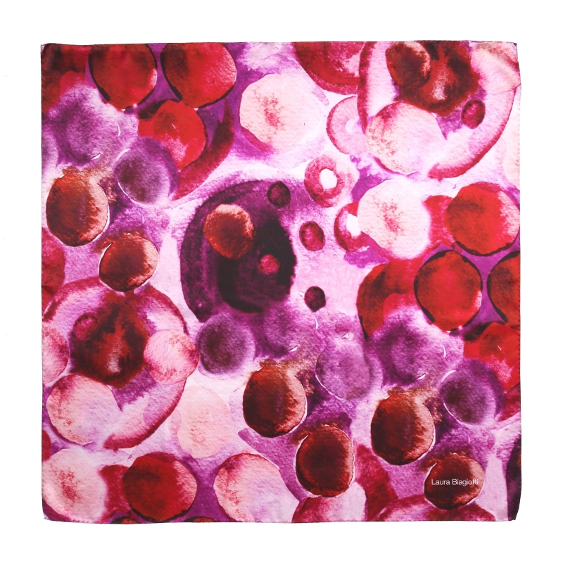 Misto di frutta purple Silk scarf