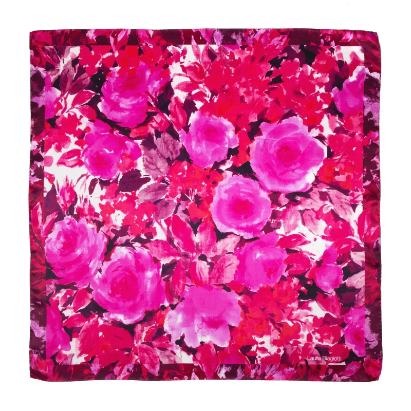 Desire fucsia Silk scarf