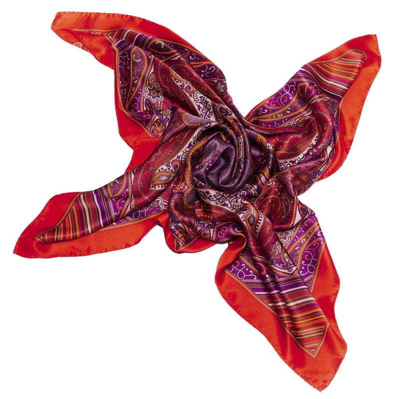 Silk Scarf Marina D'Este paisley Maddalena