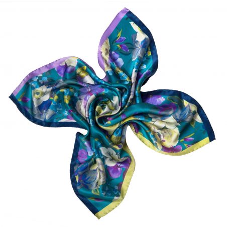 Moments Like This Blue Silk scarf