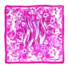 Esarfa matase S Radiant pink flowers